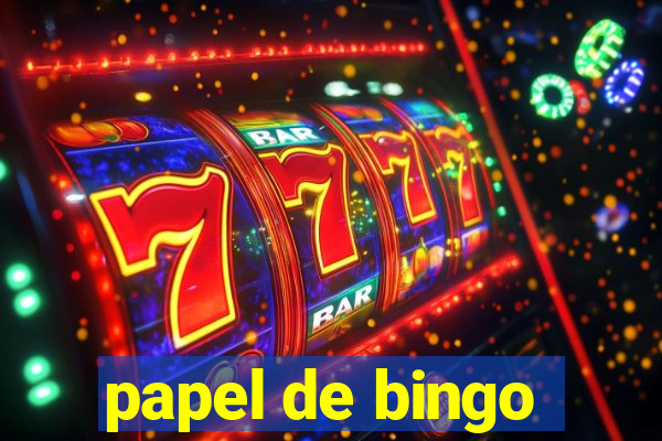 papel de bingo